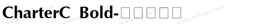 CharterC Bold字体转换